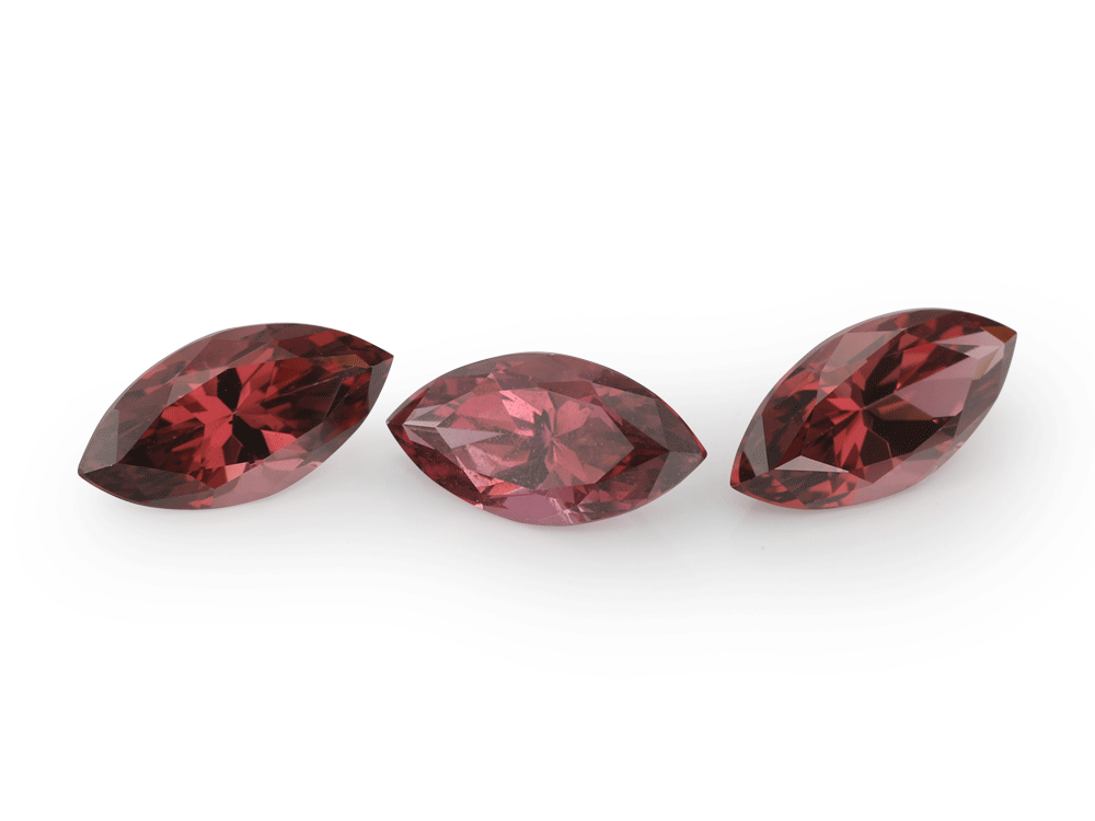 Signity Rhodolite Garnet 6x3mm Marquise