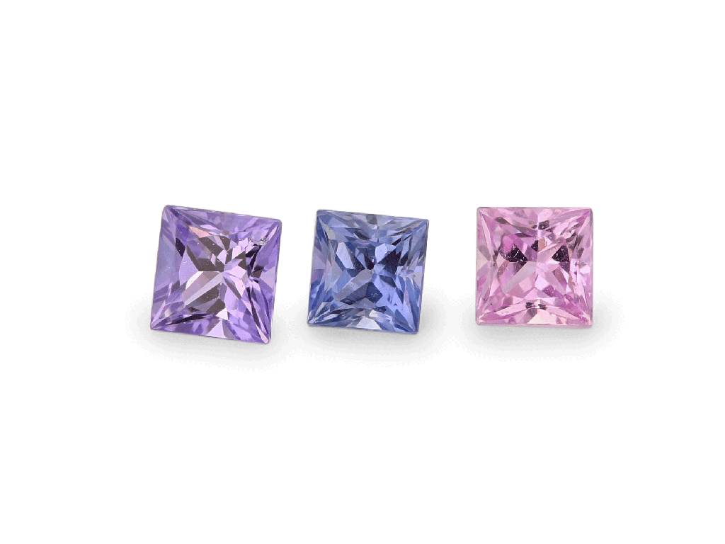 Sapphire Purple 2.75mm Princess Cut