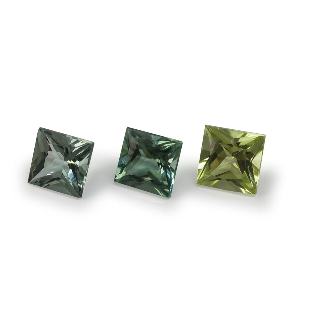 Green Tourmaline 3.50mm Princess Cut