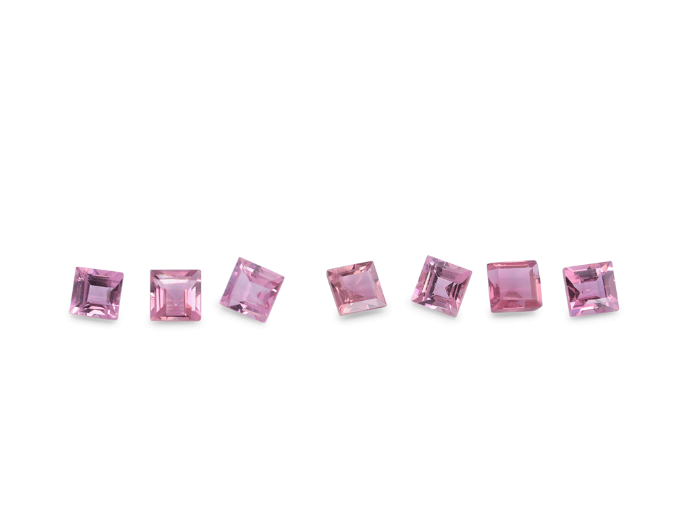 Pink Tourmaline 1.75mm Carre Cut