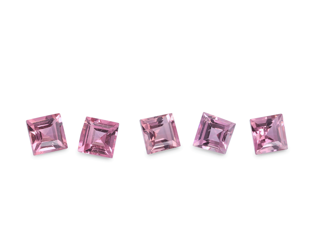 Pink Tourmaline 2.75mm Carre Cut