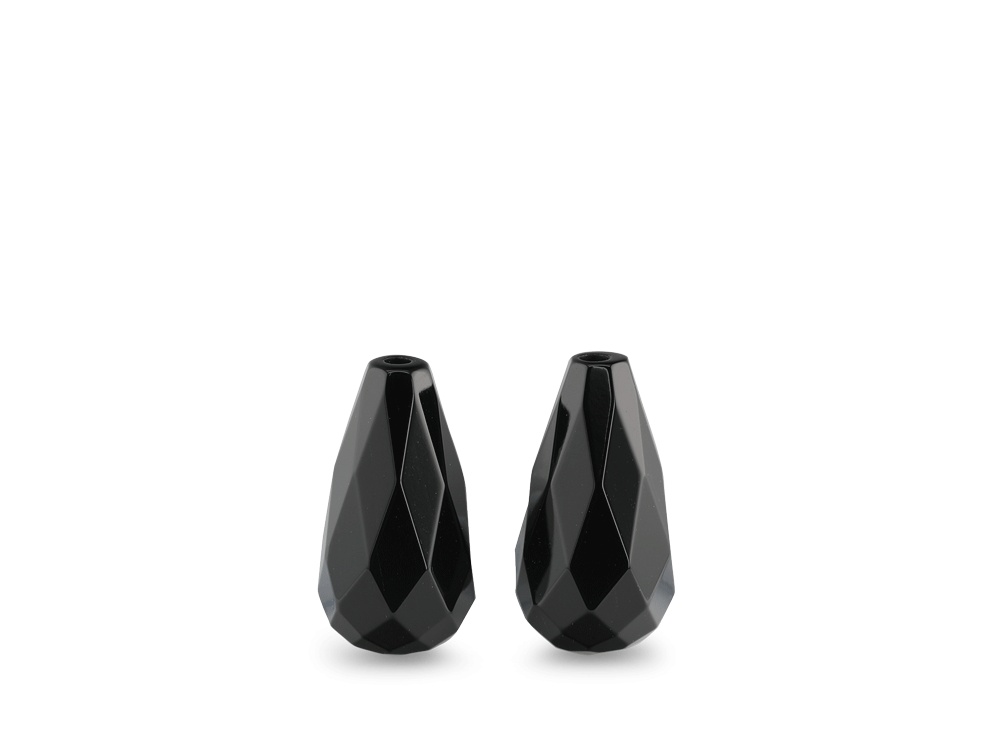 Onyx Briolette 15x8mm Pair 