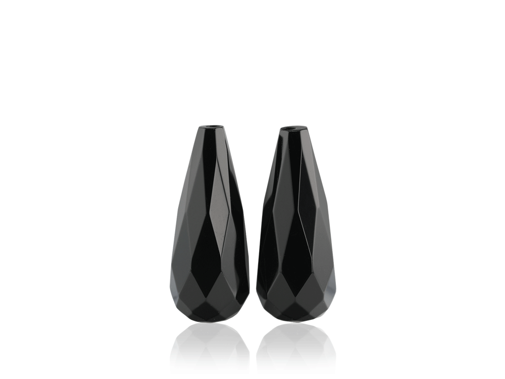 Onyx Briolette 20x8mm Pair 