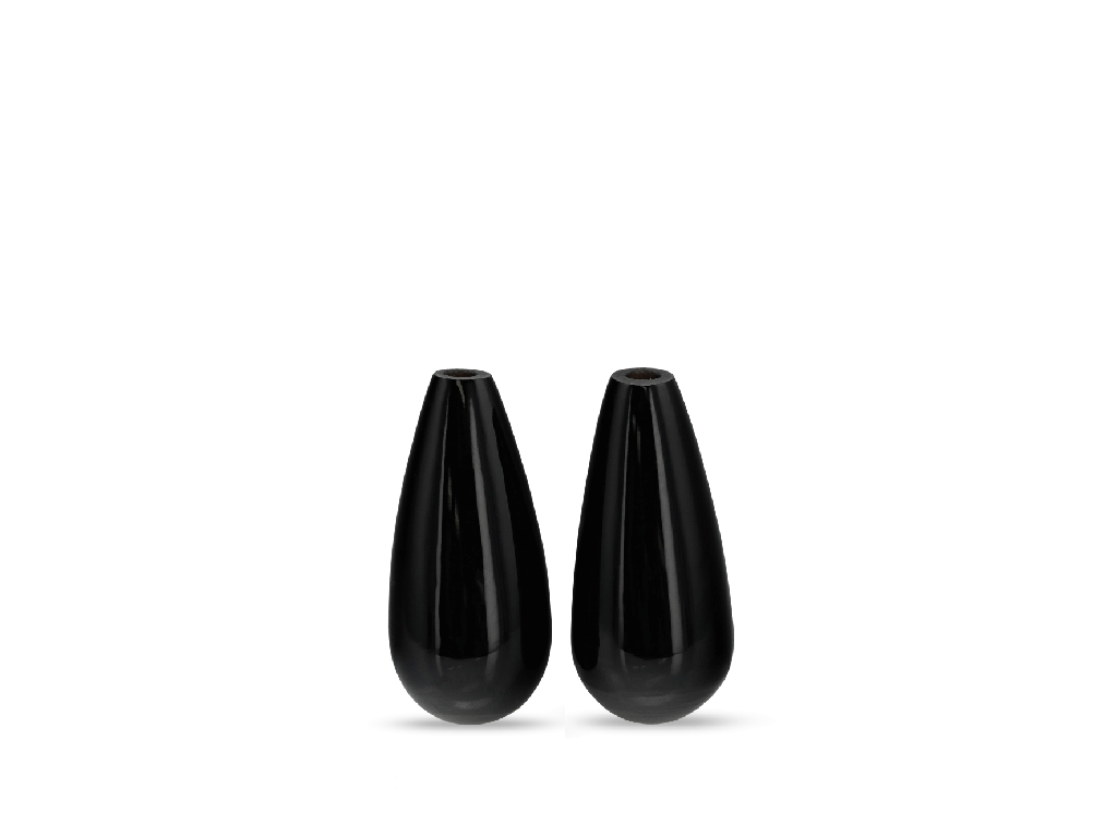 Premium Onyx Drop Polished 15x7mm Pair