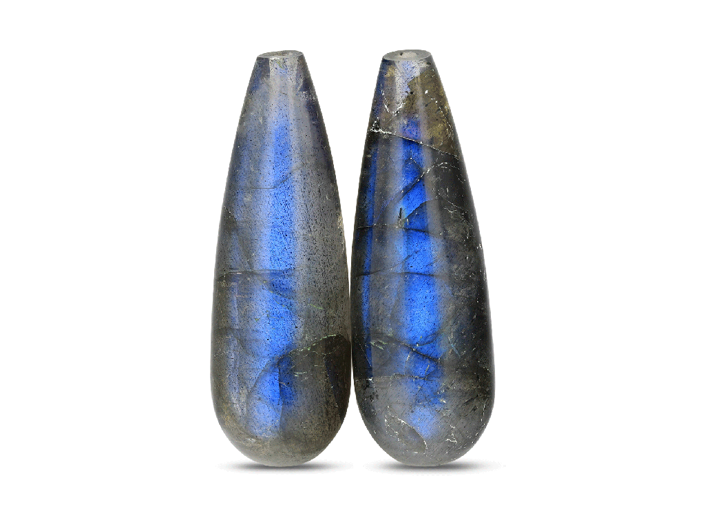 Labradorite 30x10mm Polished Drops