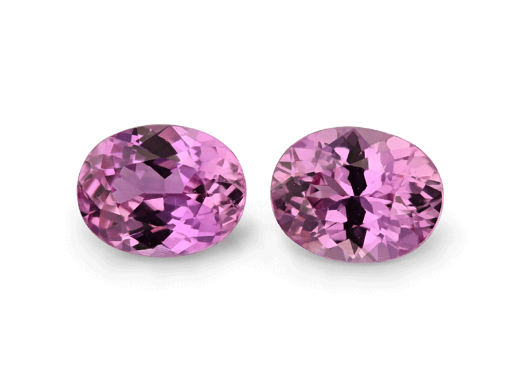 Pink Sapphire 5.5x4.5mm Oval PAIR