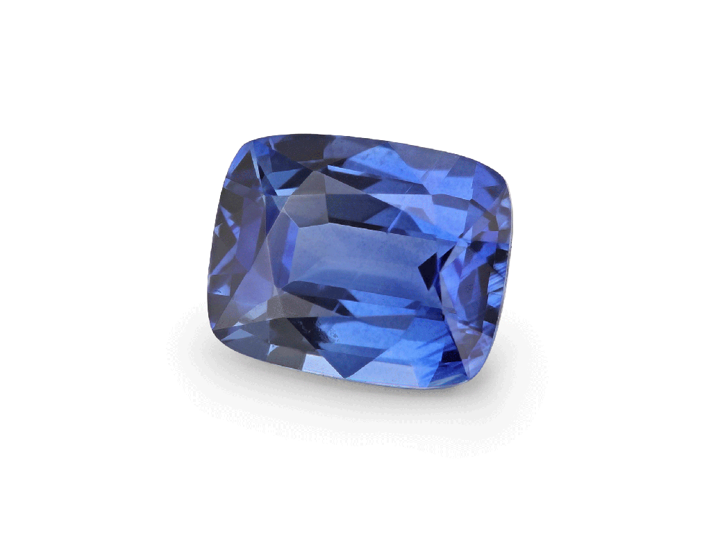 Ceylon Sapphire 7.2x5.8mm Cushion  Bright Blue