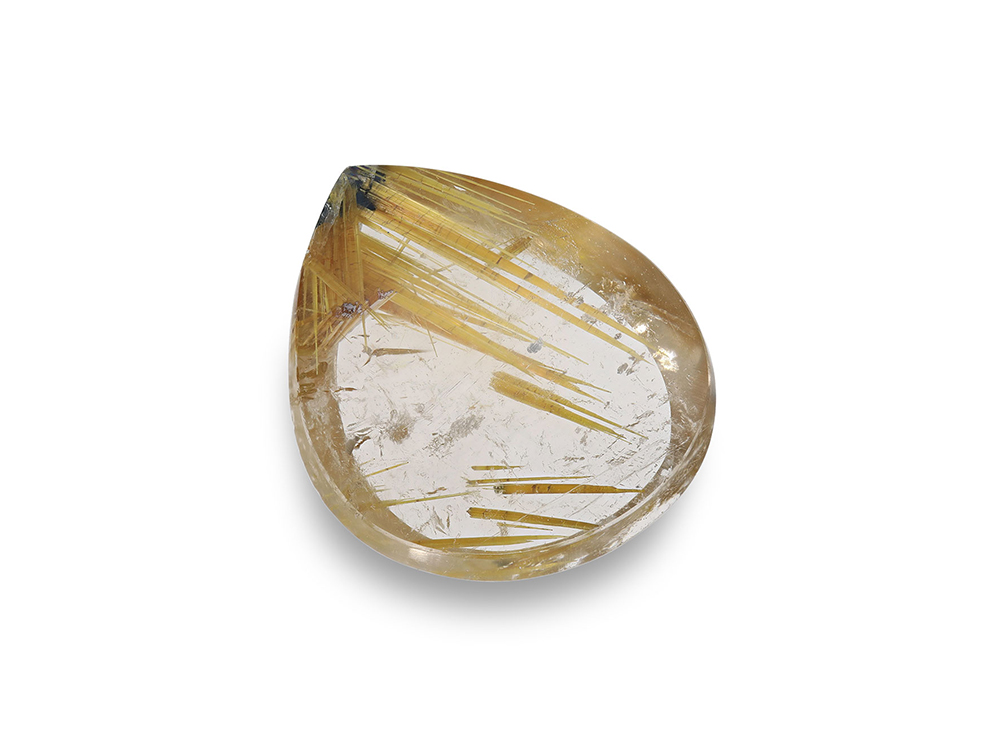 Star Rutile Quartz 20.5x17mm Pear Shape