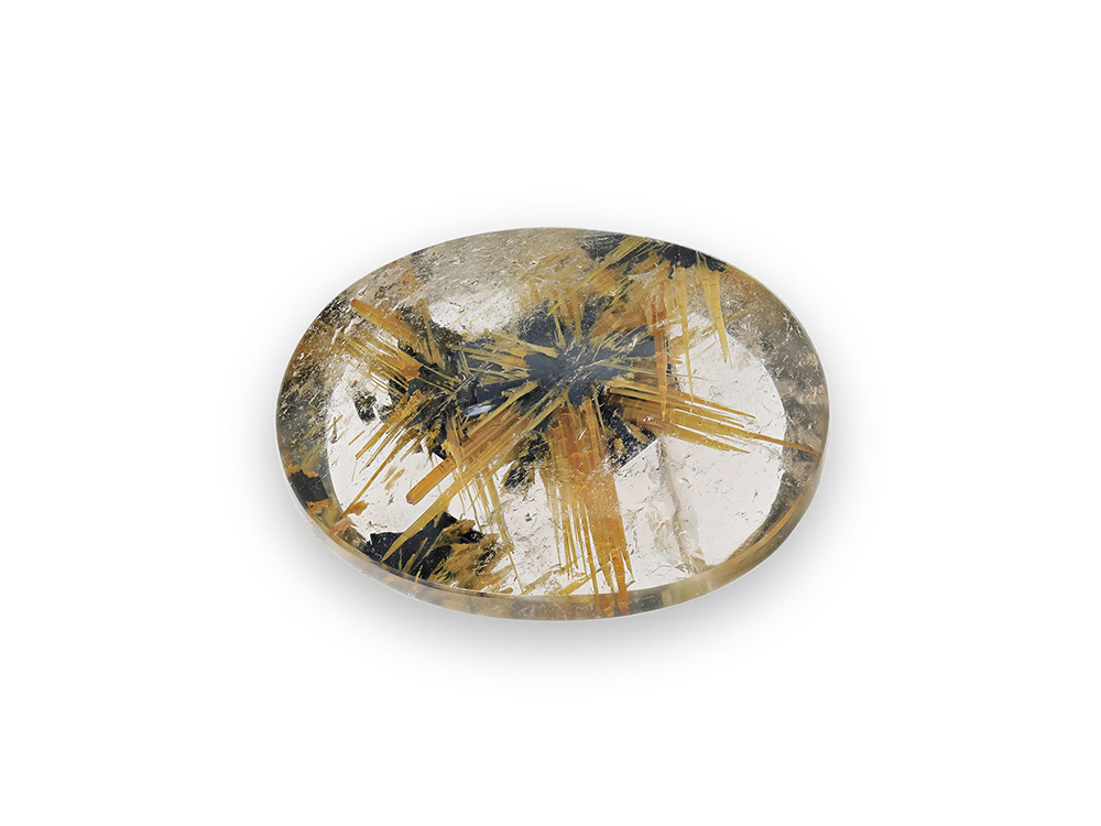 Star Rutile Quartz 20x15mm Oval