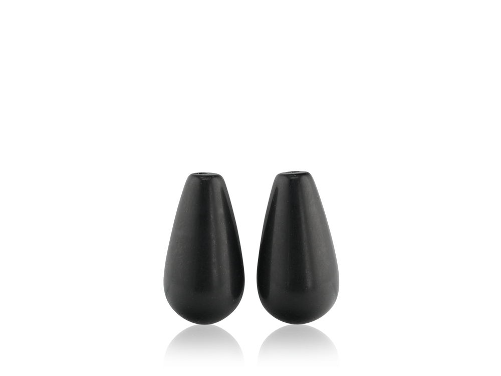 Onyx Drop Matte 15x8mm Pair 