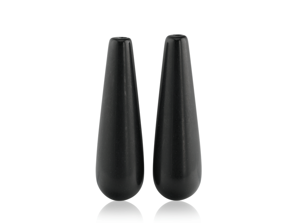 Onyx Drop Matte 28x8mm Pair 