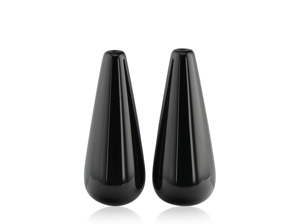 Onyx Drop Polished 25x10mm Pair 