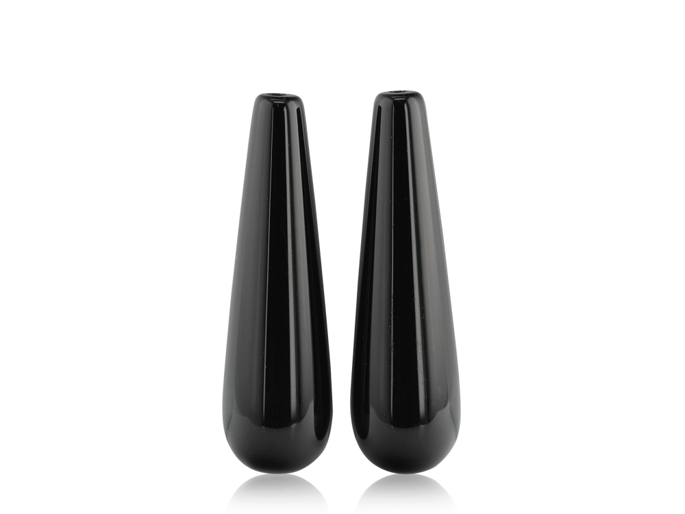 Onyx Drop Polished 28x8mm Pair 