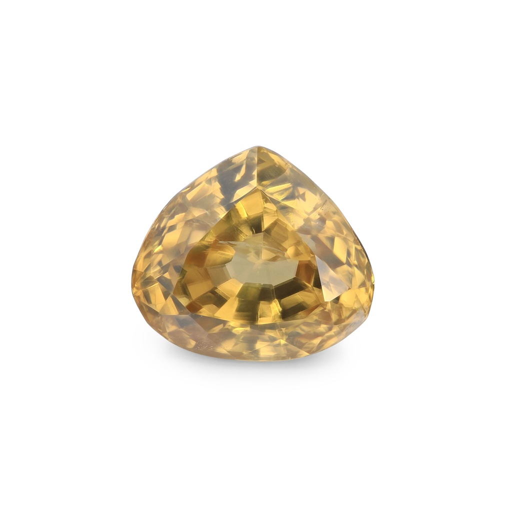 Zircon 8.3x7.3mm Pear Shape Golden