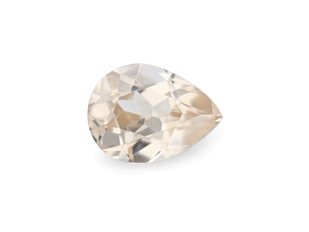 Champagne Zircon 8.1x6.15mm Pear Shape