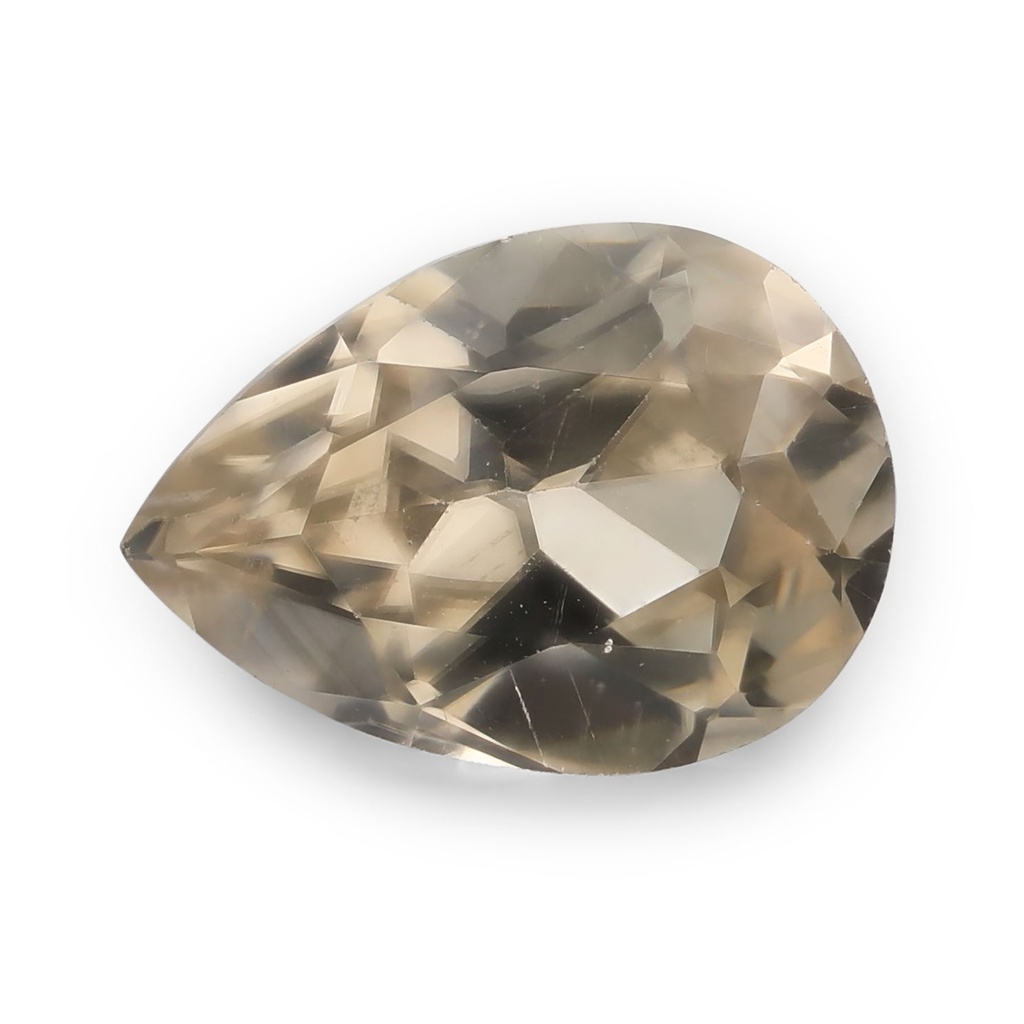 Champagne Zircon 7.1x5.2mm Pear Shape