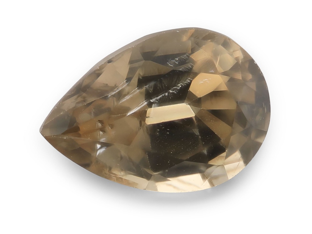 Zircon 9.4x6.6mm Pear Shape Champagne