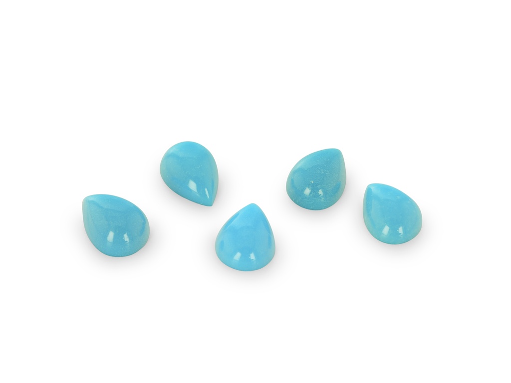 Turquoise Sleeping Beauty 4x3mm Pear Shape Cabochon