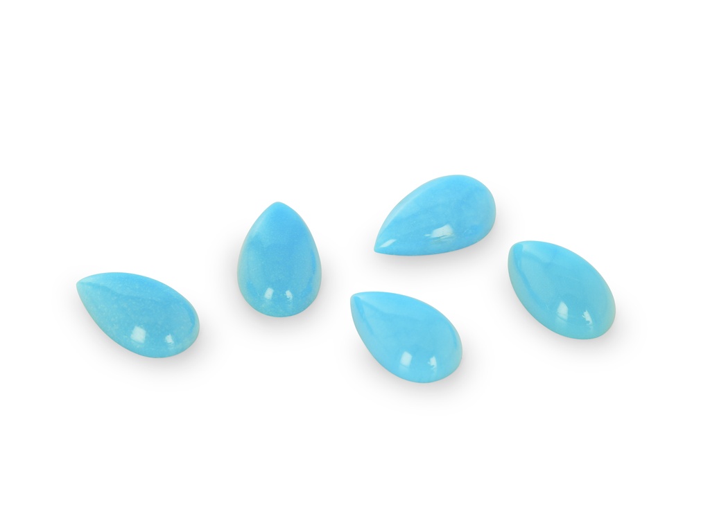 Turquoise Sleeping Beauty 5x3mm Pear Shape Cabochon