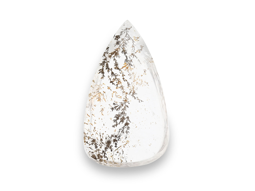 Dendritic Quartz 38x19mm Pear Shape