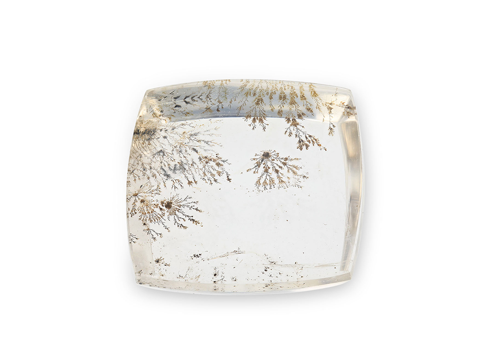 Dendritic Quartz 20mm Square Cushion