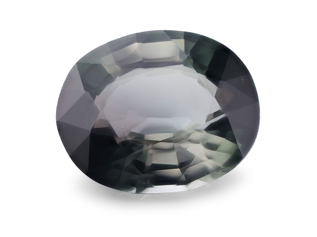 Grey Tourmaline 7.35x6.05mm Oval