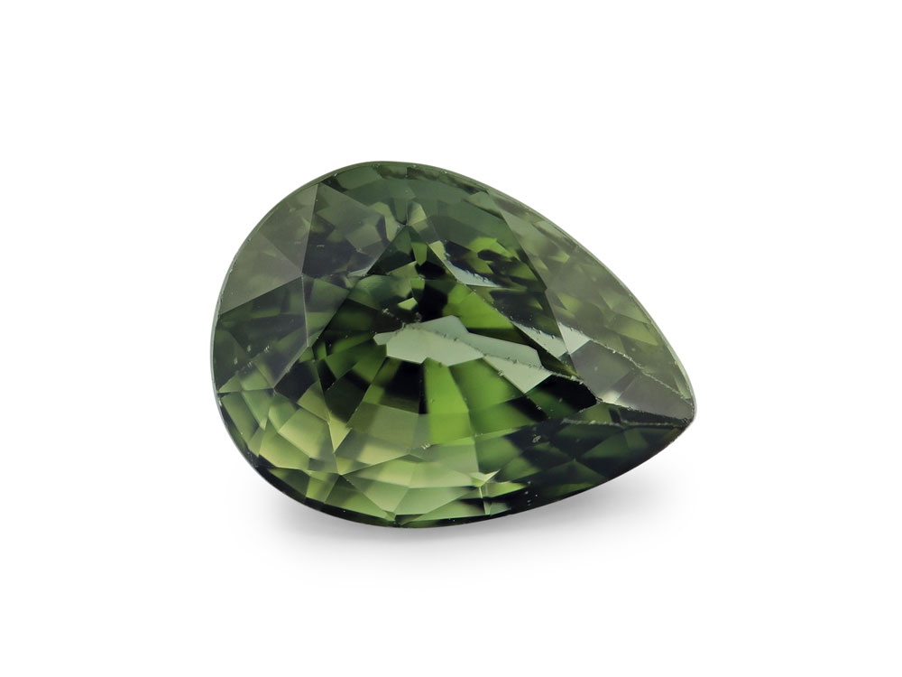 Green Tourmaline 9.5x7.1mm Pear Shape