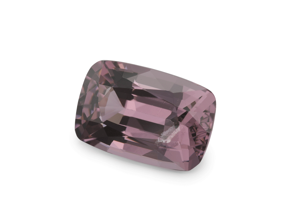 Mogok Spinel 8x5.3mm Cushion Purple Pink