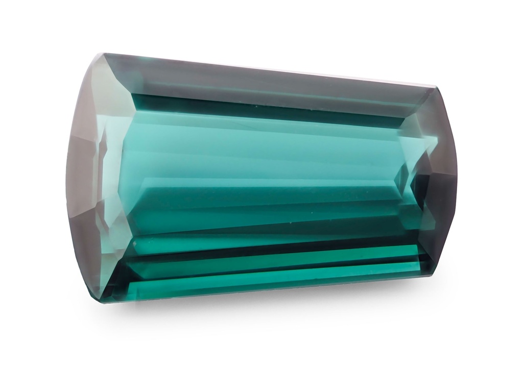 Teal Tourmaline 10.6x6.8mm Fancy Tapered Baguette