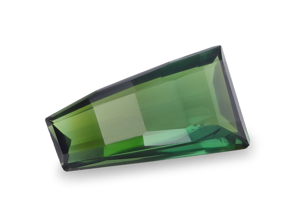 Green Tourmaline 8.95x5mm Chequerboard Tapered Baguette