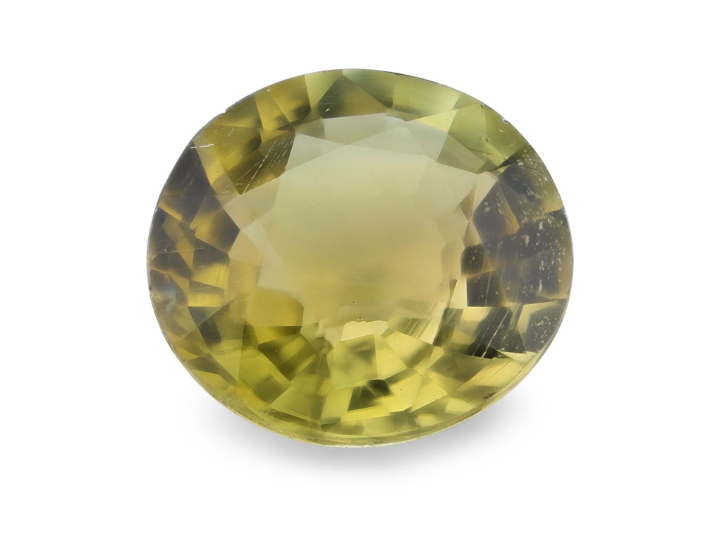 Yellow Green Tourmaline 7.4x6.85mm Oval