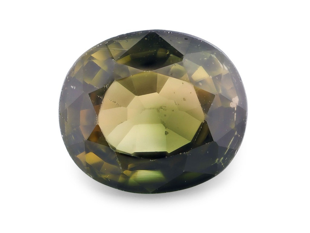 Yellow Green Tourmaline 7.75x6.7mm Oval