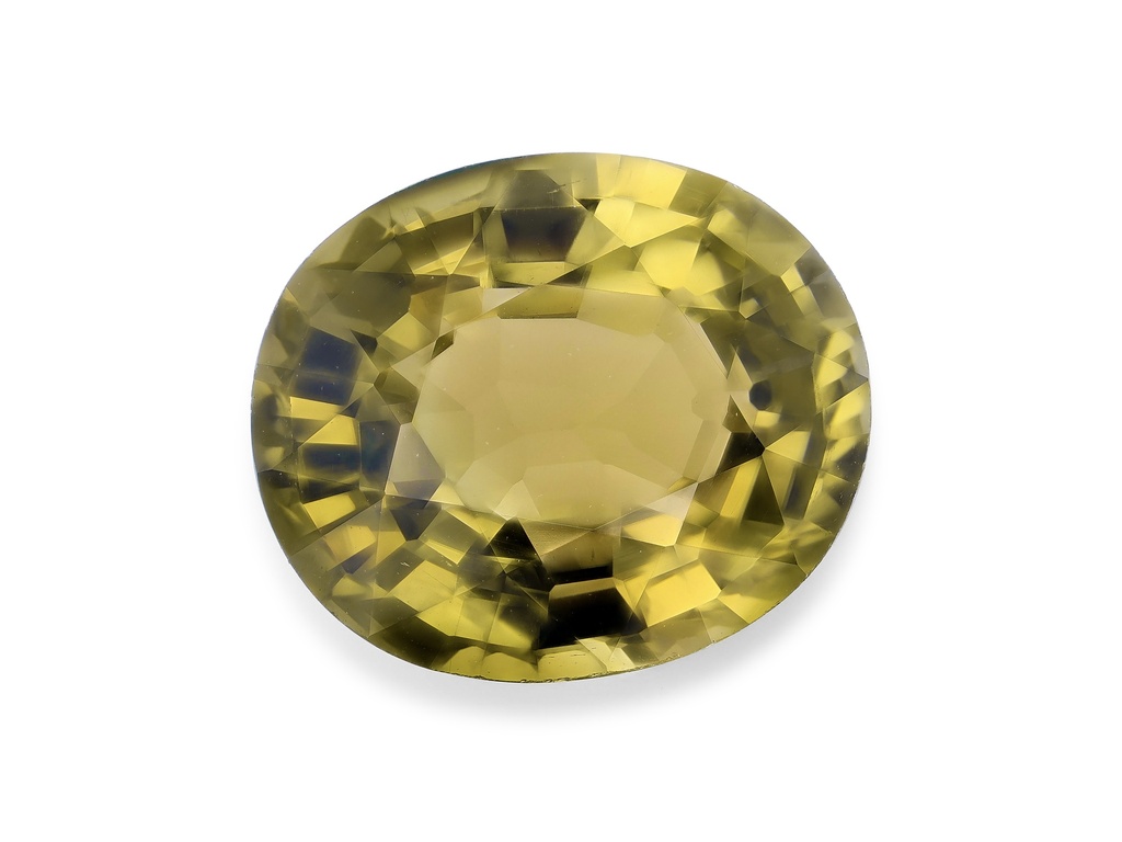 Tourmaline 9.15x7.95mm Oval Yellow Green