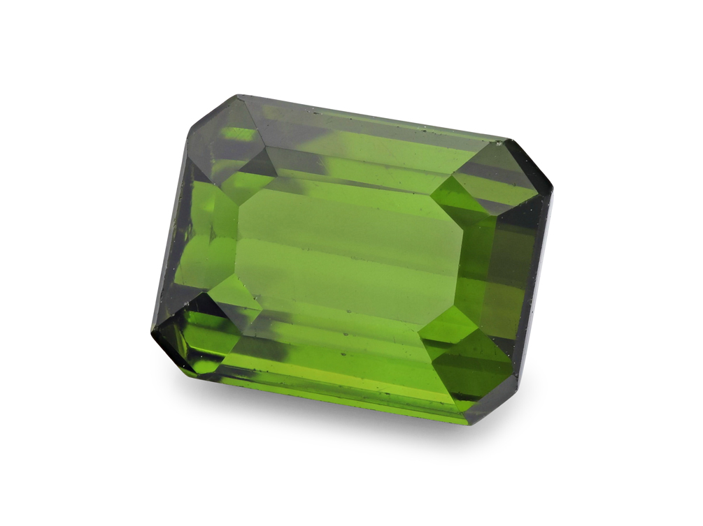 Green Tourmaline 8.9x6.8mm Emerald Cut