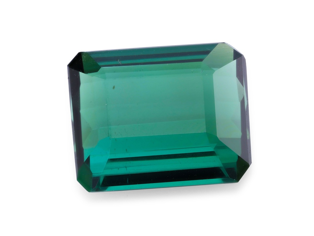 Teal Tourmaline 7.8x6.4mm Emerald Cut