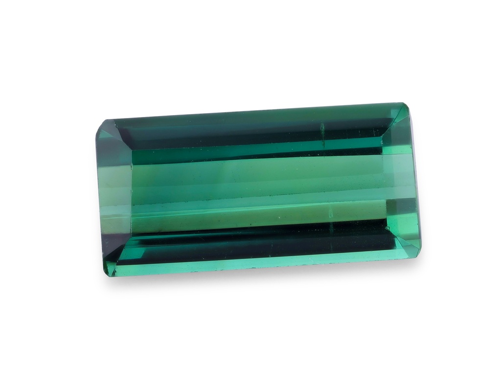 Teal Tourmaline 10.5x4.8mm Emerald Cut