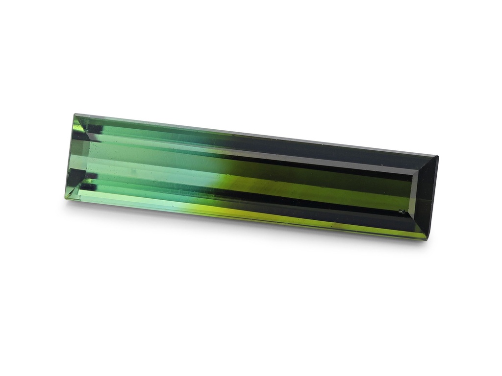 Bi Colour Tourmaline 16.6x3.9mm Baguette