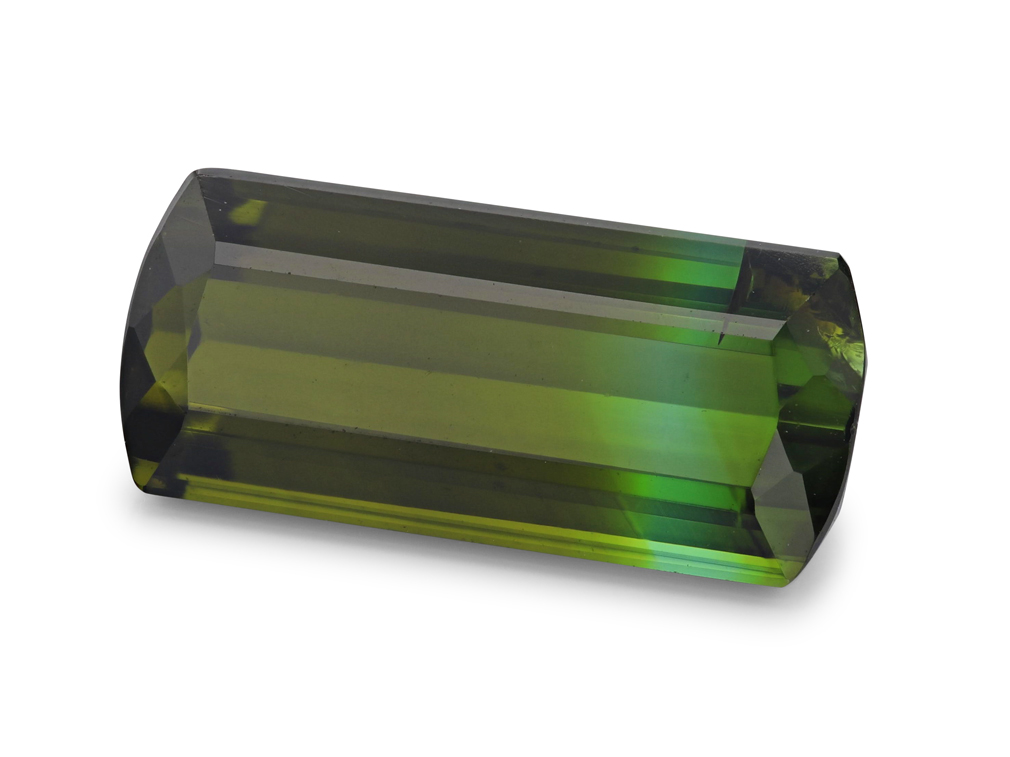 Bi Colour Tourmaline 12.7x5.7mm Fancy Baguette