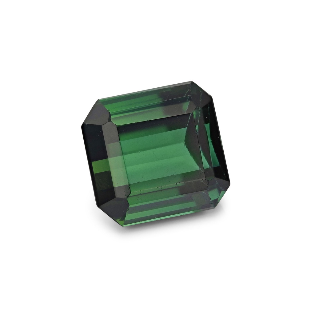 Green Tourmaline 7.95x7.5mm Emerald Cut