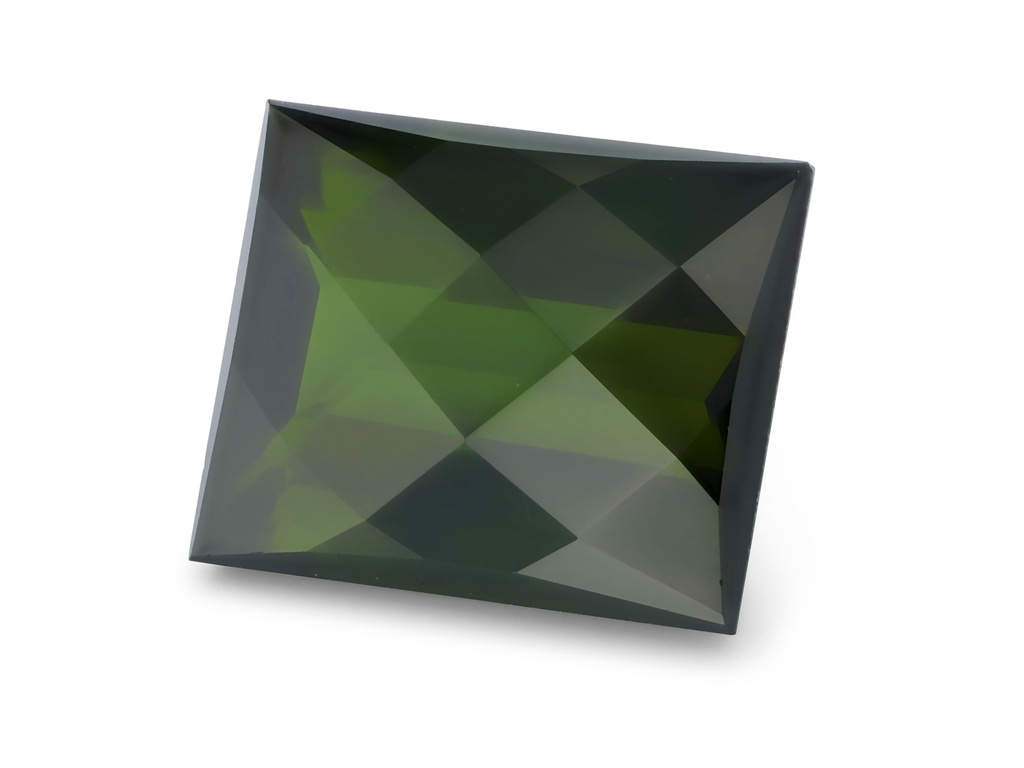 Green Tourmaline 9.9x7.9mm Baguette Chequerboard