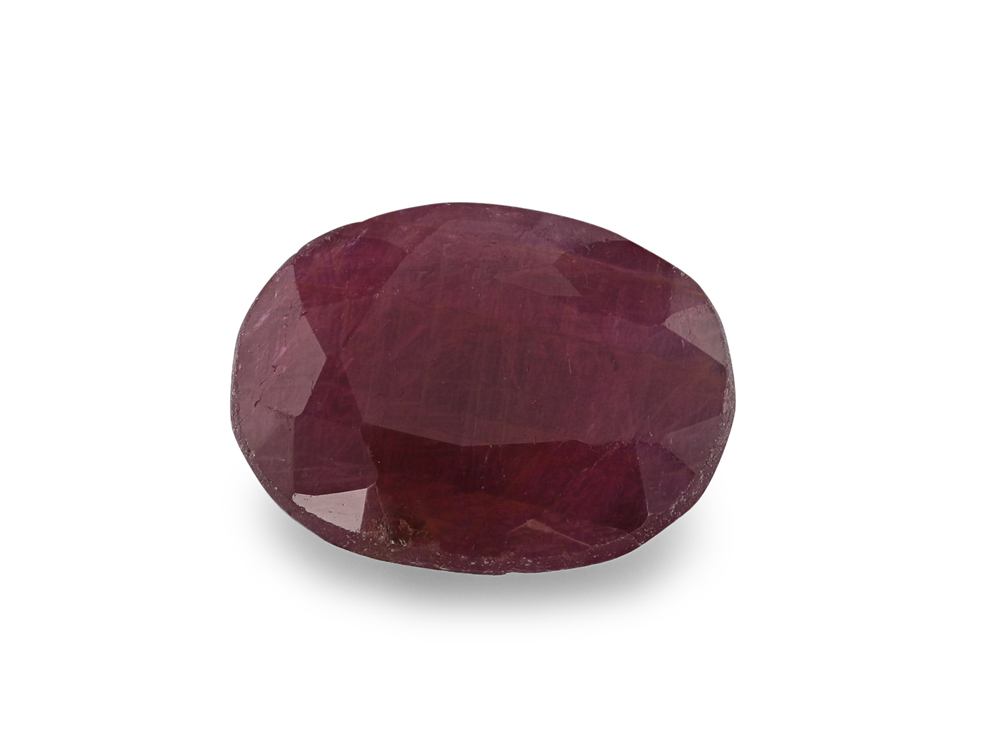 Ruby 7.15x5.85mm Oval Dark Red