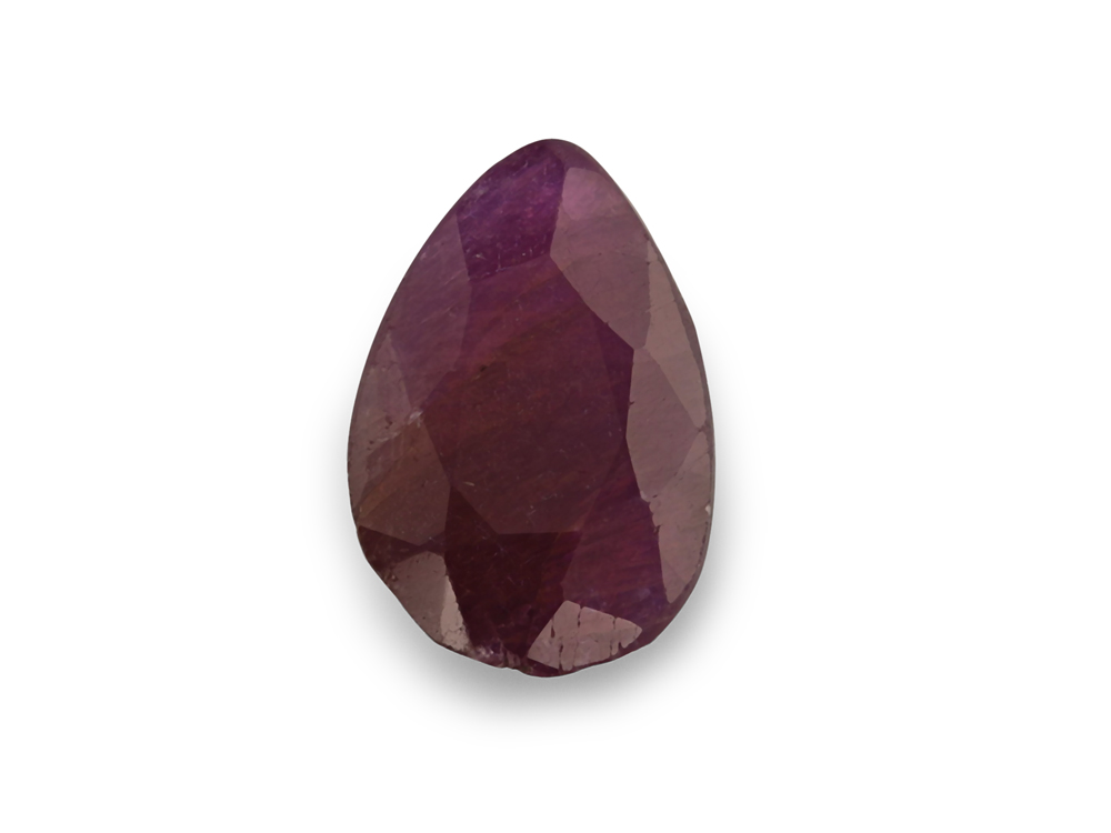 Ruby 8.4x5.6mm Pear Shape Dark Red