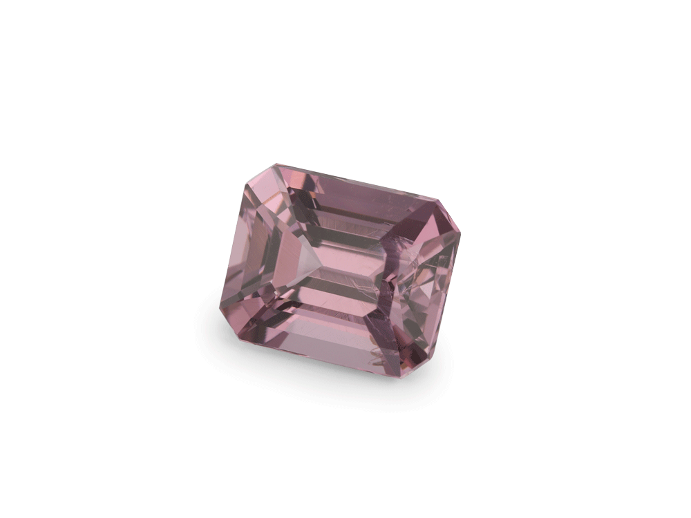 Spinel 5.5x4.4mm Emerald Cut Pink Purple