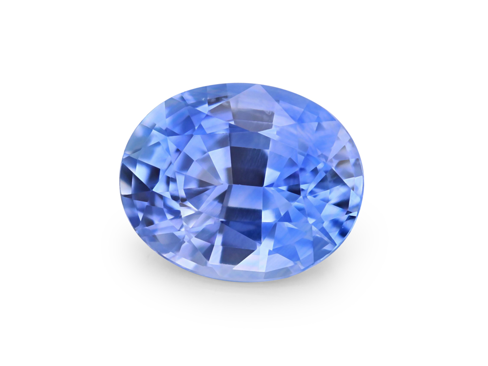 Blue Sapphire 8x6.5mm Oval Mid Light Blue