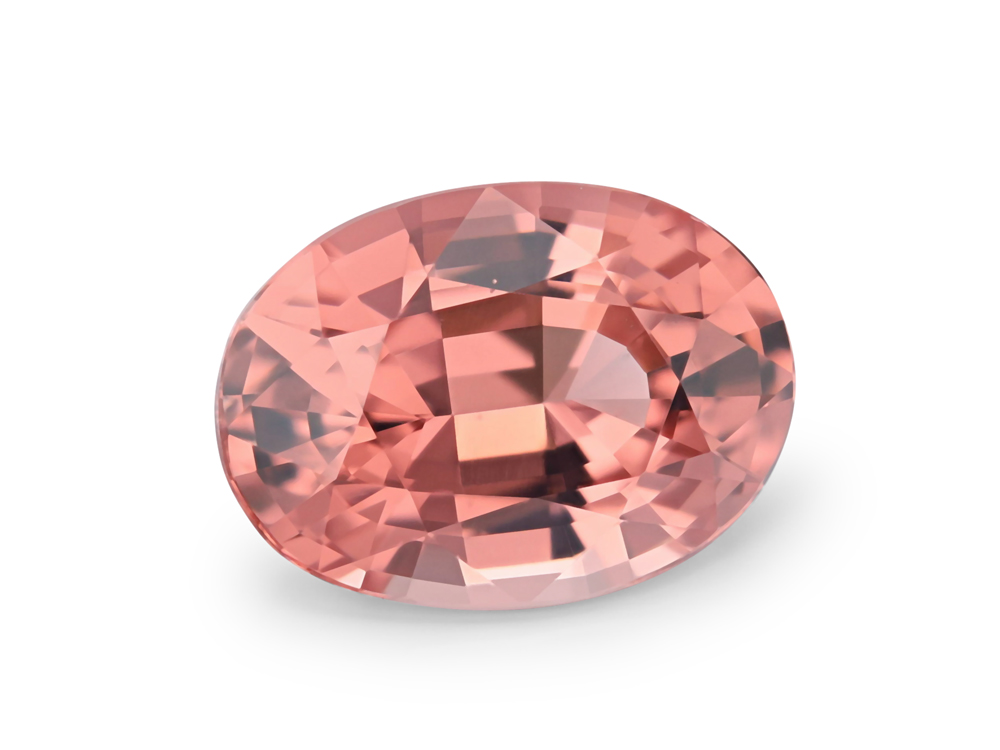 Spinel 10x7.25mm Oval Orange/Pink