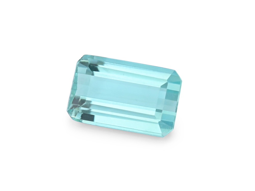 Blue Green Tourmaline 5.9x3.8mm Emerald Cut