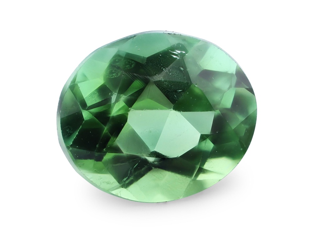 Green Tourmaline 4.6x4mm Oval