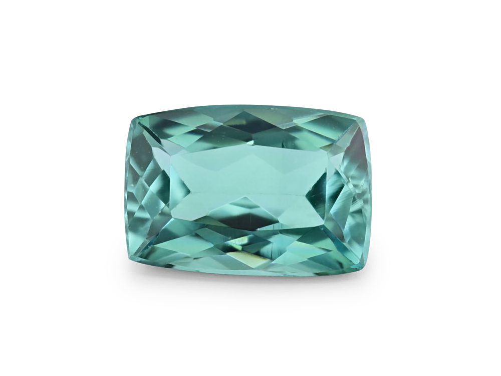 Teal Tourmaline 6.9x4.8mm Cushion