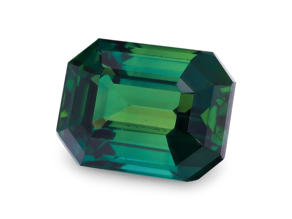 Teal Sapphire 8.60x6.50mm Emerald Cut