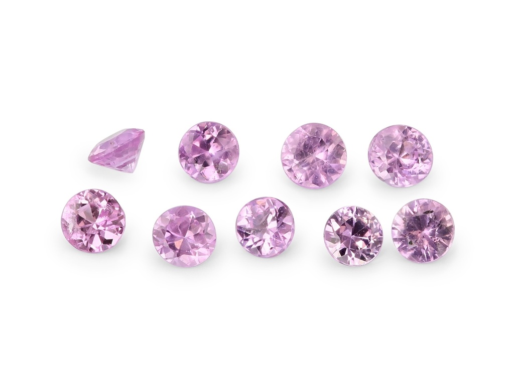 Pink Sapphire 2.75mm Round Light